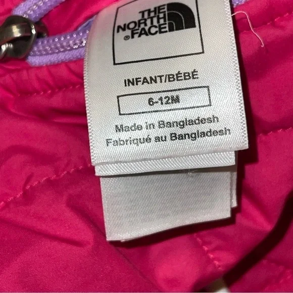 The North Face Girl Reversible Jacket Size 6/12 Months